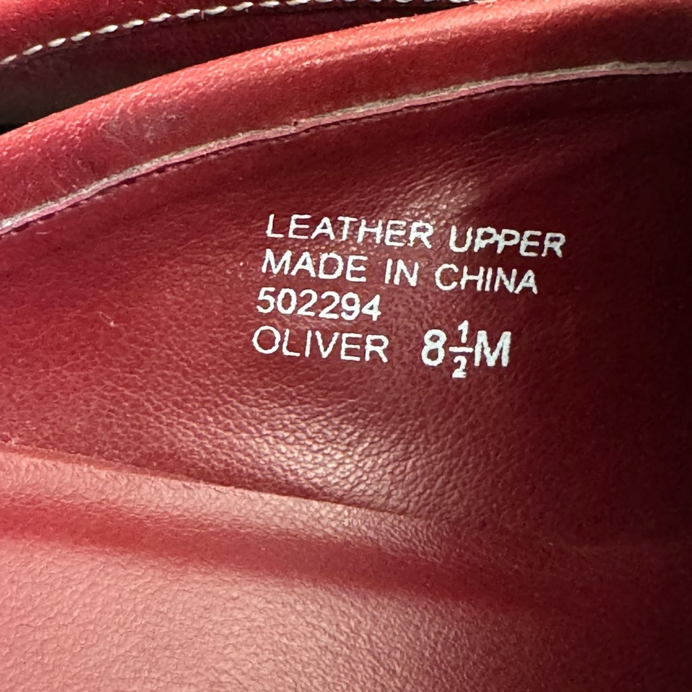 Mootsies Tootsies Leather Mule Loafers Burgundy Slip On Classic Size 8.5 - Picture 9 of 10